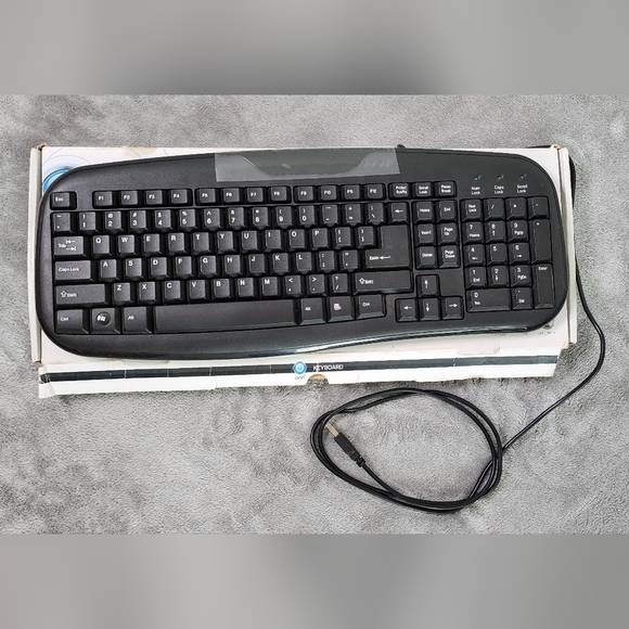 Onn USB Connect Keyboard Soft Touch Wired Color Black PC Computer Laptop Desktop - Picture 5 of 12